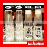 UCHOME Hot Selling Big Transparent Multi-color Plastic Water Bottle thumbnail-2