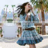 Boho Print Floral Summer Beach Dress thumbnail-3