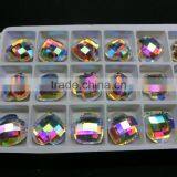 Heart Shape Crystal Glass Bead for Belt Decoration ab Color thumbnail-1