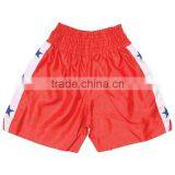 Muay Thai Boxing Short Red Satin thumbnail-1