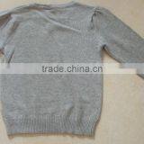 Knitted Kids Pullover Sweater,love Printed Girls Sweater Design(BKNK5363) thumbnail-5