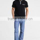 MGOO 100% Cotton Polo Shirts For Men Color Combination Collar Design Polo Shirt With Chest Pocket thumbnail-4