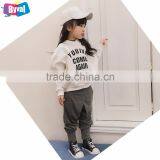 Girls Print Pullover Hoodies 100% Cotton Fleece Hoodie Sweatshirt Korean Style Custom Kids Clothing Online Shopping thumbnail-3