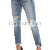 Ripped Denim Jeans ,ripped Jeans Denim,red Blue Denim Brand Jeans thumbnail-5