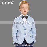 Elpa 2016 Fashion Kids Clothes Blue Linen Material Boy Blazer Butterfly Lining Boy Casual Blazer thumbnail-4