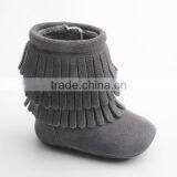 Plain Suede Leather Tassel Boot Indoor/outdoor Slipper Boot thumbnail-2
