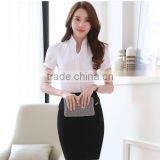 Custom Chantilly Nice Design Women Formal Blouse Fashionable Shirts for Girls thumbnail-3