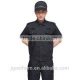 Juqian Wholesale Customized High Quality Short Sleeve 2 Piece Black Engineer Mens Security Uniforms thumbnail-2