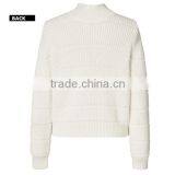 Most Popular New Design Woman Merino Wool Bomber Blank Jacket Sweater With Zipper thumbnail-4