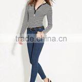 2017 Guangzhou Shandao New Arrival Latest Design Wholesale Manufacture 95% Cotton 5% Spandex Tight Jean Pocket Design Trousers thumbnail-5