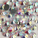 Crystal AB Rhinestone Ss6,ss8,ss10,ss12,ss16 ,ss20 Flat Back Hot Fix Rhinestones thumbnail-5