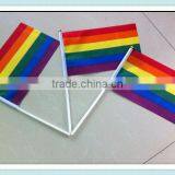 Rainbow Hand Flag/ Car Flags Lesbian Gay Pride Cheerleading Competition Product thumbnail-2