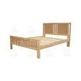 Simple Ash Wood Furniture Bed For Bedroom With Natural Color