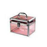 Household Lady Plastic Cosmetic Box Makeup Organizer Vanity Pink Storage Boxes