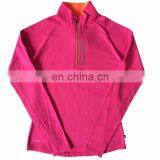 Fashion Stylish Unisex 1/4 Zip Quick Drying Performance Polyester Fleece Pullover Top Made in China thumbnail-1
