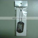 2016 Custom Promotional Military Engraved Dog Tag With Chain Necklace, Wholesale High Quality Cheap Dog Tag Custom Design