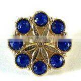 2013 Fashion Metal Sparkly Rhinestone Flower Button
