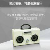 Cute Gift Portable Wooden Wireless Bluetooth Speaker FM Card Headset Microphone Karaoke Mini Speaker thumbnail-3