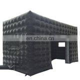 Commercial Black Portable Inflatable Tube Kiosk Blow up Booth Inflatable Cube Party Tent thumbnail-4