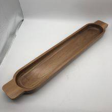 Acacia Wood Tray With Handles