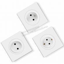 MORDIO Factory Direct Brand OEM PC WHITE 10A Wall Switch and Socket 1 Gang 1 Way Germany French Russia 16A SOCKET thumbnail-5