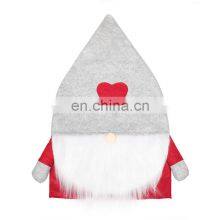 Premium Luxury Grey Red Restaurant Event Hotel Elegant Universal Outdoor Christmas Chair Cover thumbnail-3