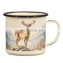 Sample Certified Enamel Steel Metal Coffee Sport Tea Water Flower Cup thumbnail-4