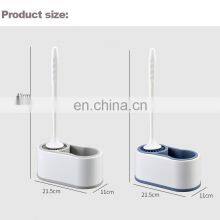 оптовая продажа 2 в 1 держателя для туалетной щетки, пластиковая туалетная щетка для мытья чаши, изготовитель держателя для туалетной щетки из нержавеющей стали thumbnail-3