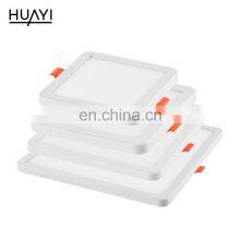 HUAYI High Performance 6W 8W 15W 20W Supermarket Commercial Ceiling Round Square Slim LED Panel Light thumbnail-4