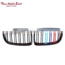 M3 Style E90 Front Bumper Grill for BMW 3 Series E90 M Color Double Slat Line Style 2005-2008 thumbnail-2
