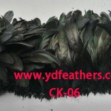 Dyed Black Rooster/Coque/Cock Tail Feather for Wholesale From China thumbnail-2
