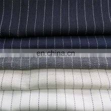 Cotton and Linen Twill Yarn-dyed Linen Striped Striped Fabric Fishbone Grain Blazer Fabric