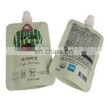 Spout Top Aluminum Foil Liquid Bag Custom Printed Metalized Stand up Pouch With Spout Standing Juice Spout Bags thumbnail-4