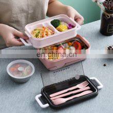 304 Stainless Steel Lunch Box Bento Box For School Kids Office Worker 2layers Lunch Container Food Storage Box thumbnail-4