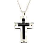 Unique Stainless Steel Latin Medieval Cross Pendant thumbnail-6