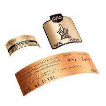 Metal Labels Customized Metal Stickers Metal Nameplates thumbnail-1