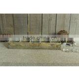 Wooden Vintage Handmade Home Decor Tealight Votive Tray Candle Holder thumbnail-3