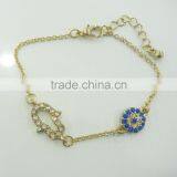 FASHION EVIL EYE,HAMSA HAND CHAIN BRACELET thumbnail-1