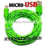 1m 2m 3m Braided Micro USB Cable Data Transfer and Power Charge For Android thumbnail-4