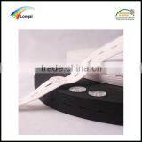 1cm 25cm White/black Woven Elastic Webbing Belt With Button Hole Elastic Band thumbnail-4