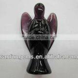Violet Glass Carved Angel thumbnail-1