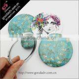 Lovely High Quality Tinplate Mirror/mirror Tin Button Badge thumbnail-1