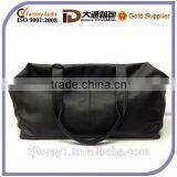 Big Black Leather Travel Bag for Men thumbnail-1
