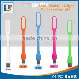 Silicon USB Mini Pocket White Portable Flexible LED Reading Light thumbnail-2