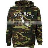 Polyester / Cotton Custom Made Pullover Army Pattern Camouflage Hoodies thumbnail-1
