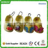 Key Tag Buckle Ring Chain Holder Keychain,EVA Slipper Keychain
