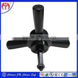 NEW DESIGN Jianning Security 3 Spoke Satin Chrome Matte Black Safe Handle JN 717-3 thumbnail-3