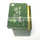 Decorative Rectangular-shaped Tea Tins Wholesale