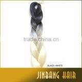 1B/Blonde Two Tone Ombre Braiding Hair Large Stock 100gram Ultra Braid Hair Extension thumbnail-5