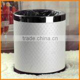 Creative Leather Cover Household Trash Without Double Bedroom Amenity Continental Trash 10L Free Shipping thumbnail-4